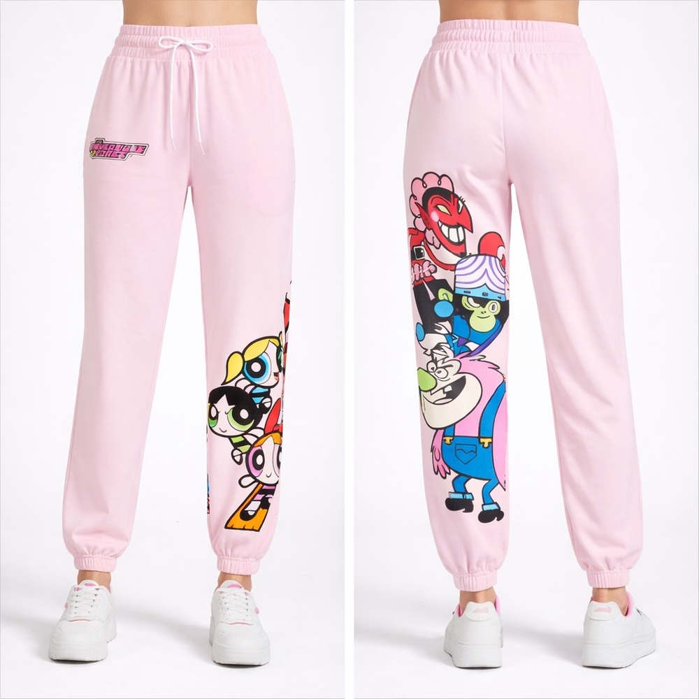 Powerpuff Girls Pink Joggers Women’s - Size XS - Cartoon Network